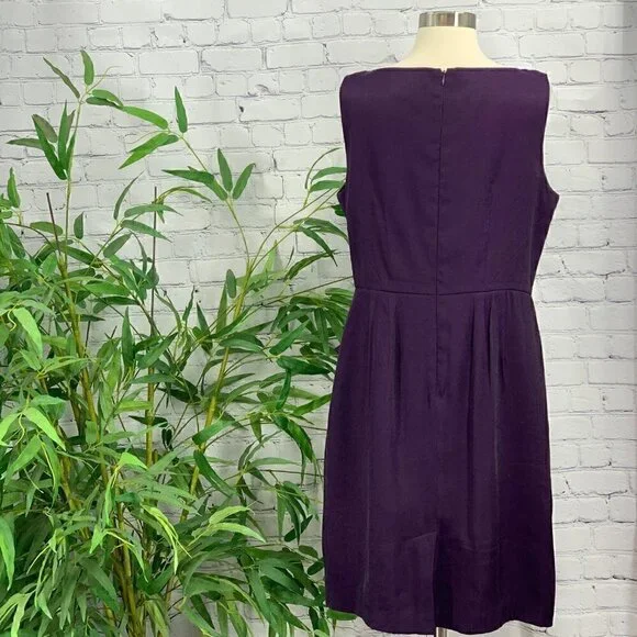 Adrianna Papell Purple Sleeveless Cocktail Dress - Picture 3 of 6